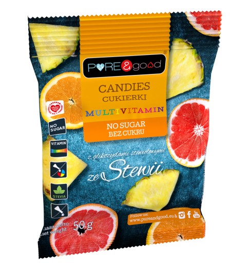 Ovocné cukríky Mix sladkosti BEZ CUKRU SO STÉVIOU