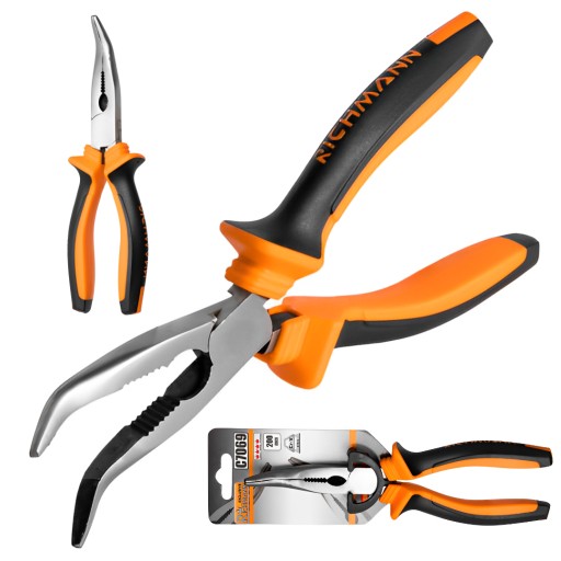 PROFESIONÁLNE KLIEŠTE ZAKRIVÉ 200MM RICHMANN C7069