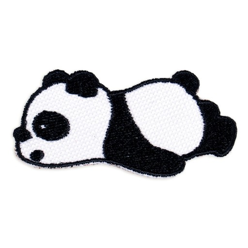 Nažehľovacia nášivka Panda ospalá, spiaca, ležiaca