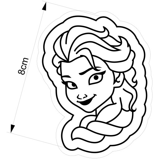 Vykrajovač na sušienky mrazená Elsa 1 8 cm