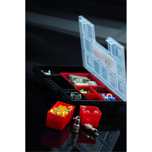 Organizér s vrchnákom 28,7 x 18,6 x 5 cm Čierny