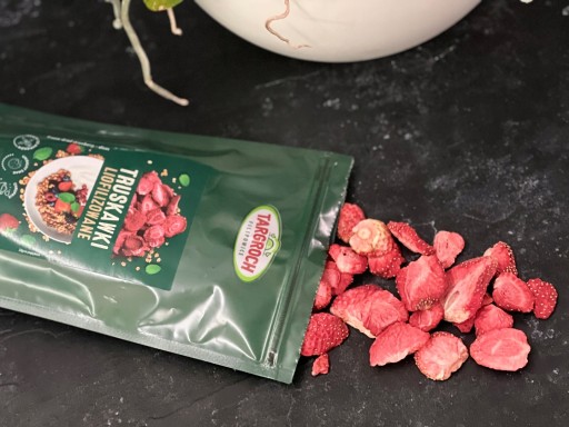 Lyofilizované jahody, sušené plátky jahôd, bez cukru, 40 g Targroch