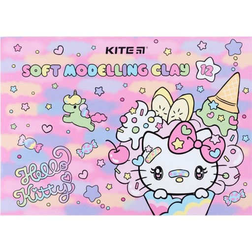Plastelínová škola 12 farieb pre deti Hello Kitty Kite
