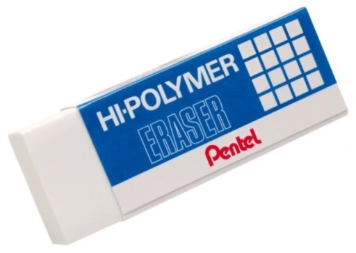 Pentel školská guma, biela