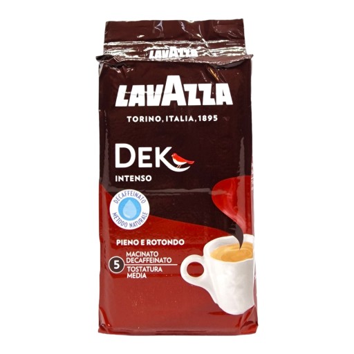 LAVAZZA DEK INTENSO bezkofeínová mletá káva 250g