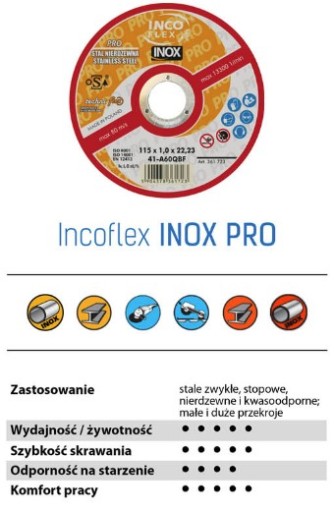 INOX PRO KOVOVÉ REZNÉ KOTÚČE 125 x 1,0