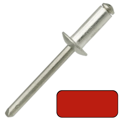 Slepé nity 4X10mm - FARBA RAL3020 - 10 KS