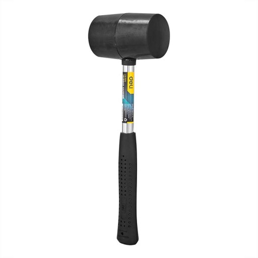 Gumené kladivo Deli Tools EDL5616, 0,5 kg (čierne)