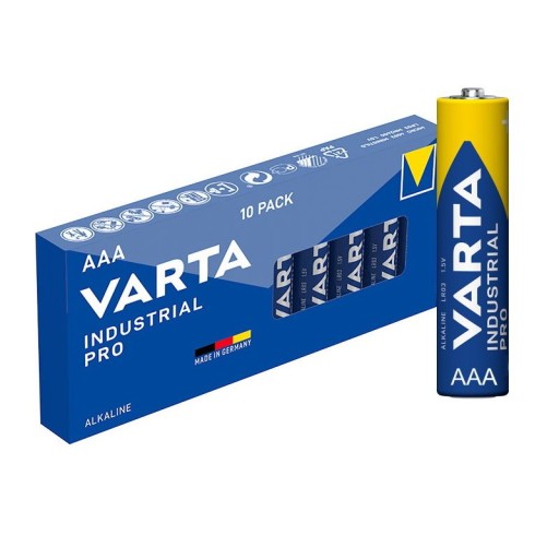 x10 VARTA AAA R3 LR3 ALKALICKÉ BATÉRIE INDUSTRIAL Pro KARTÓNOVÉ TYČKY