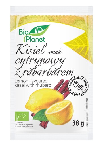 JESLEJ S CITRÓNOVOU PRÍCHUŤOU S BIO REBARBOU 38 g - BIO PLANET (BIO PLANET -