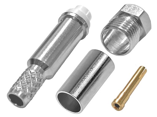 FME 50Ohm zásuvka krimpovaná pre kábel RG-58