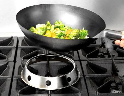 Oceľový stabilizačný krúžok 25 cm pod wok alebo hrniec s okrúhlym dnom