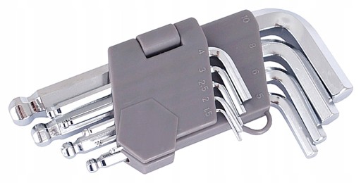H3O58 SÚPRAVA KĽÚČOVÝCH IMBUSOVÝCH KĽÚČOV 130 mm 9 ks.