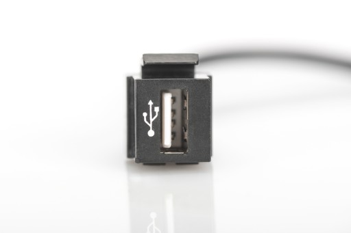 Keystone USB A modul s 16cm káblom, DIGITUS konektor