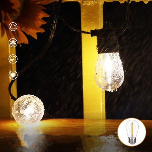 LED girlandová žiarovka 1W, teplá biela
