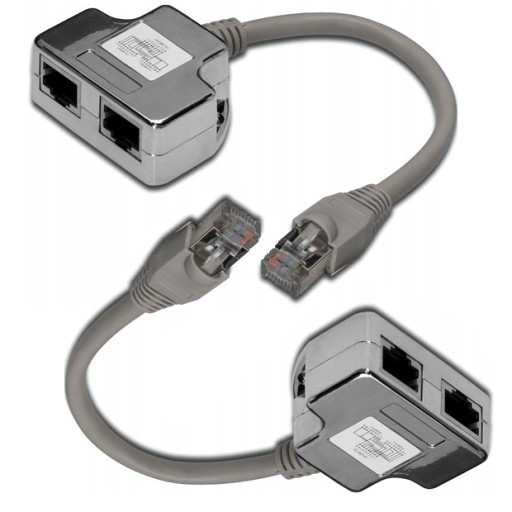 ADAPTÉR AD-UTP 2x RJ45 / 1x RJ45