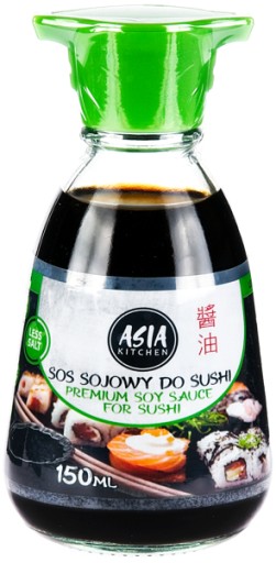 Premium Light sójová omáčka na sushi, menej soli, 150 ml