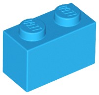 LEGO 3004 BRICK 1x2 tmavomodrá NOVINKA (12g) 16 ks.