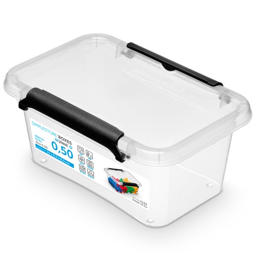 PLASTOVÝ KONTAJNER S VÍKOM ÚLOŽNÝ BOX MALÝ 0,5L