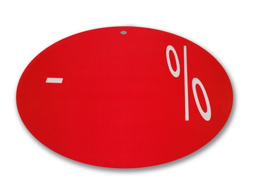 ŠTÍTOK OKRUHOVÝ CIRCLE FI 24CM - % REKLAMNÁ TABUĽKA