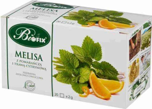 BIFIX Medovka pomarančová Citrónová tráva 20x2g