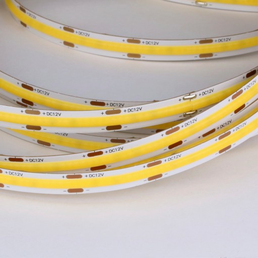 COB LED PÁS 320LED/m TEPLÁ 3000K 12VDC 8W/m / 1 METER BEZ ŠKVRNY