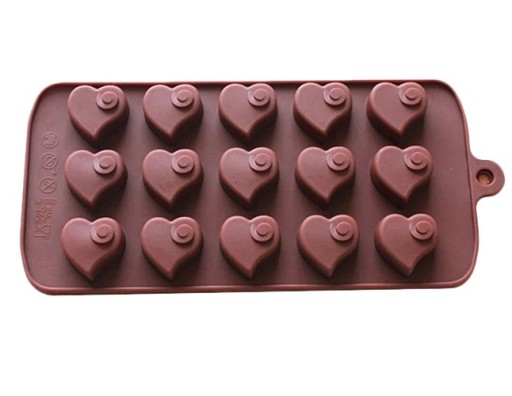 SILIKÓNOVÁ FORMA NA ČOKOLÁDU ČOKOLÁDY SRDCE VALENTÍNSKE SRDCE PRALINE