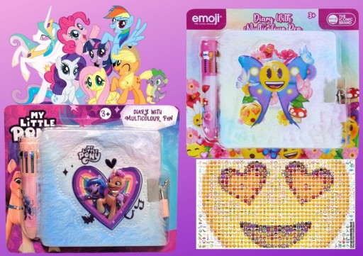 DENNÍK S VISNÝM ZÁMKOM TAJOMSTVO PLYŠOVÉ VLASY MY LITTLE PONY
