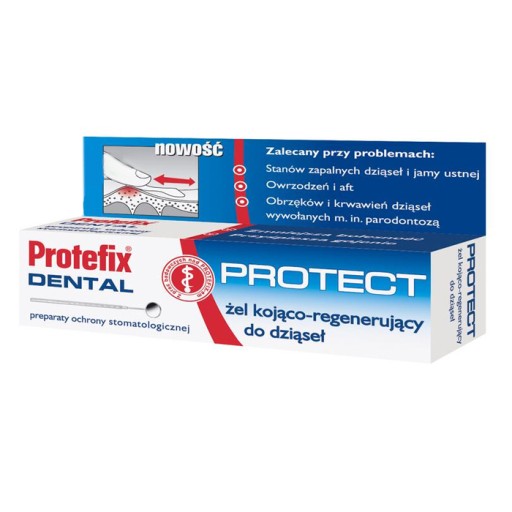 Protefix Dental Protect, upokojujúci a regeneračný gél na ďasná, 10 ml