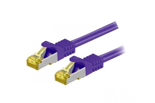CAT6A S/FTP so sieťovým káblom CAT7 Fialový 0,5 m