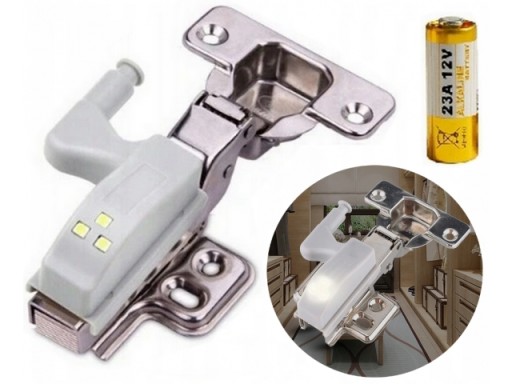 3 LED lampa na závese dverí skrinky