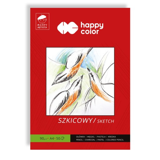 Podložka Skicár A4 50 listov 90g HAPPY COLOR