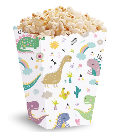 POPCORN BOXES Dinosaurus narodeniny 5 ks