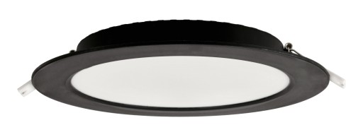 LED stropné svietidlo, zápustné, zápustné, 18W, 1980lm, 4000K, čierne