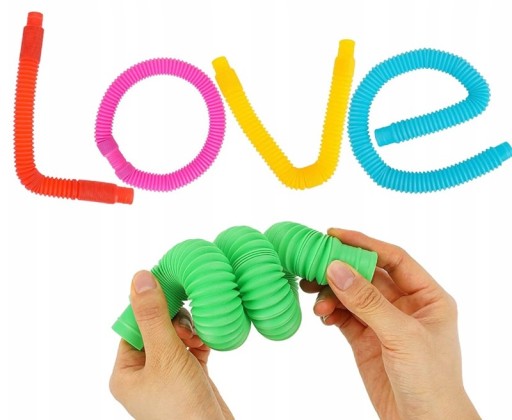 Pop Tubes Sensory Squishy Tubes Antistresová hrubá XXL hračka 6ks