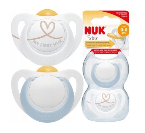 NUK STAR LATEXOVÁ UKLIDŇUJÚCA SEDADLA 2KS 0-6M