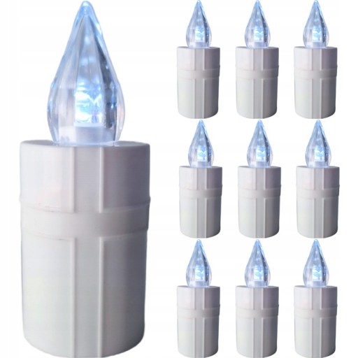 LED VLOŽKA DO SVIEČKY ELEKTRICKÁ SVIEČKA BIELE SVETLO BEZPLATNÉ BATÉRIE