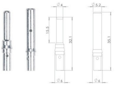 KONEKTOR MC4 KONEKTOR PRE 1000V DC + - ROZVÁDZKY