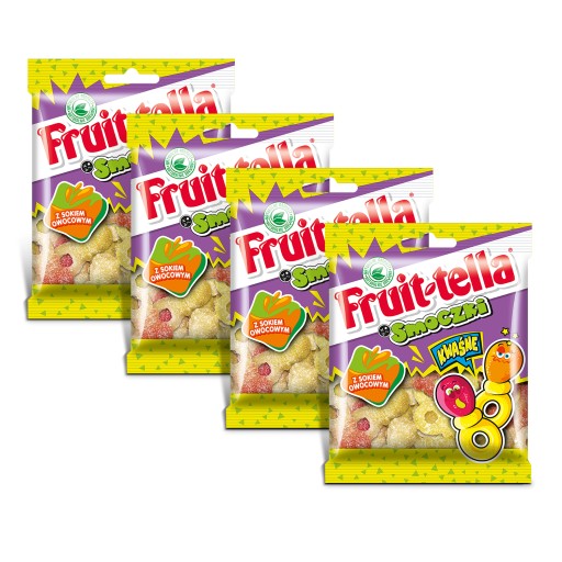 Fruittella cumlíky kyslé želé s ovocnou šťavou 90g x4