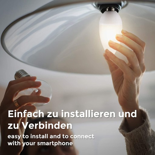LED ŽIAROVKA - E14 - SMART WIFI - STIEMENÁ - TEPLÁ 2700k - 5,5W - 470lm
