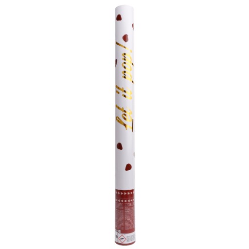 TRUBKOVÝ DELO STREĽBA LÍSTKY ČERVENÝCH RUŽÍ, 60CM