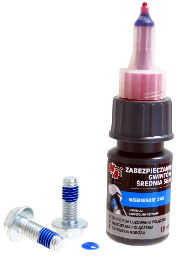 ODNÍMATEĽNÉ lepidlo na zaistenie závitov 10 ml