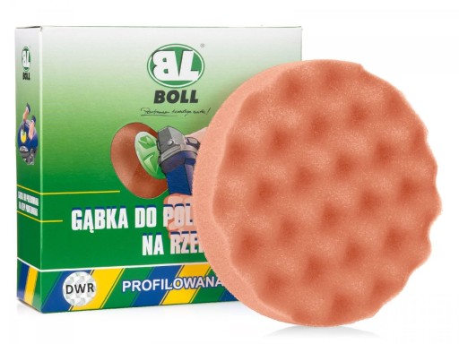 BOLL leštiaca špongia, profilovaná, oranžová