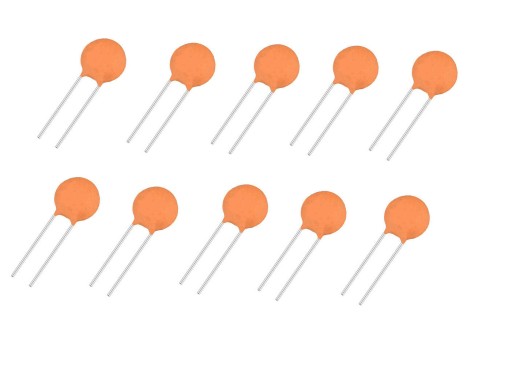 Keramický kondenzátor 33pF/50V R=5mm 10 ks.