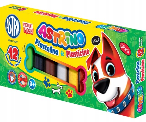 Astra školská plastelína pre deti, 12 farieb Astrino