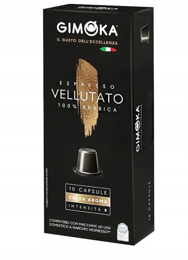 Kapsula GIMOKA VELLUTATO. Nespresso 10 ks.
