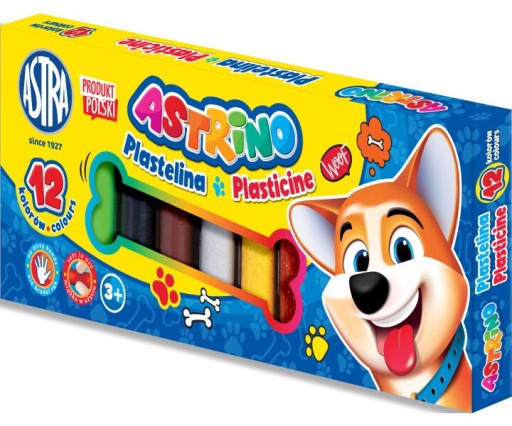 Plastelína 12 farieb, školská Astrino Astra QUALITY