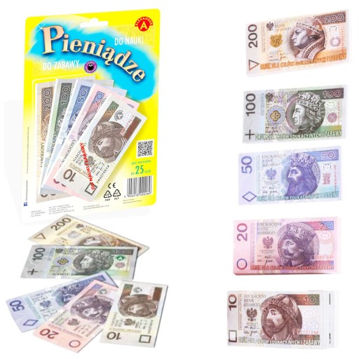 PEŇAŽNÉ BANKOVKY NA UČENIE A ZÁBAVU ALEXANDER