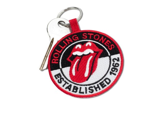 Rolling Stones Est. 1962 hudobná tkaná kľúčenka
