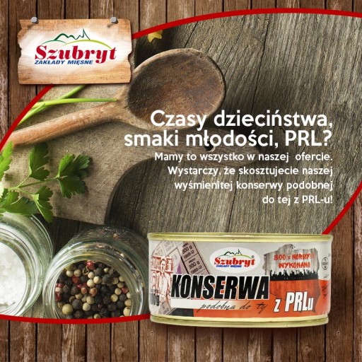 Podobné konzervy ako z Poľskej ľudovej republiky 300g Szubryt